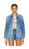 Free People Avery Denim Jacket In Got The Blues