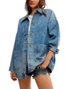 Free People Avery Denim Jacket In Got The Blue In Got The Blues