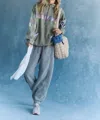 Free People Away We Go Half Zip Jacket In Sage Stone In Multi