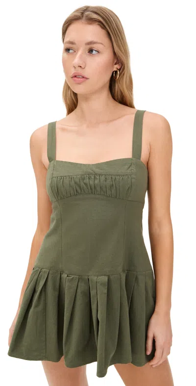 Free People Azasia Mini Dress Crystal Kelp