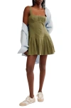 Free People Azasia Minidress In Crystal Kelp