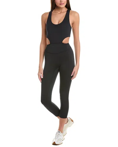 Free People Back It Up Jumpsuit In Black