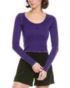 Free People Bail Out Long Sleeve Layer Top In Dark Amethyst In Purple