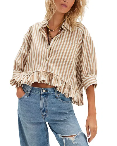 FREE PEOPLE BAILEY STRIPED SHIRT