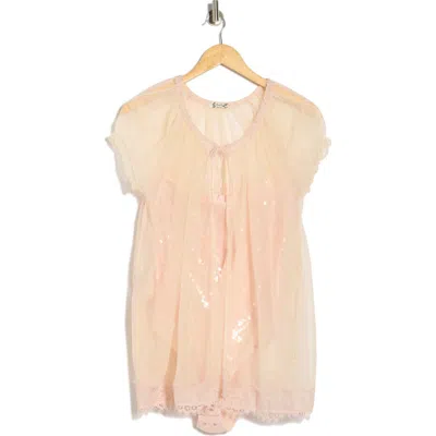 Free People Bali Good Graces Layered Bodysuit In Pink