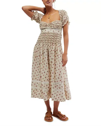 Free People Bali Juniper Midi Dress In Ivory In Neutral