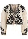 FREE PEOPLE FREE PEOPLE BALI MABEL EMBROIDERED COTTON JACKET