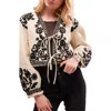 Free People Bali Mabel Embroidered Cotton Jacket In Ivory