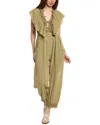 Free People Bali Rolling Dunes Jumpsuit In Green