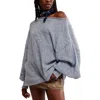 Free People Bali Samara One-shoulder Sweater In Celeste
