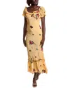 Free People Bali Santa Cruz Ruffle Dress In Yellow