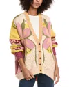 Free People Bali Tropical Garden Cotton Blend Cardigan In Multi