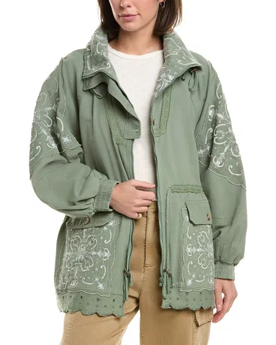 Free People Bali Until Dawn Jacket In Green
