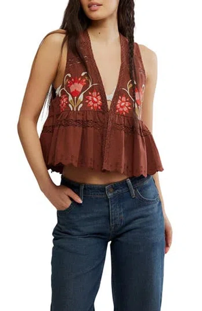 FREE PEOPLE FREE PEOPLE BALI VINE WHISPERS EMBROIDERED TANK