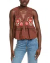 Free People Bali Vine Whispers Top In Brown
