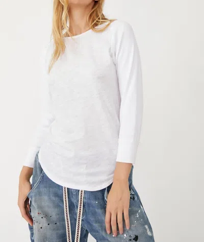 Free People Batter Up Tee In White