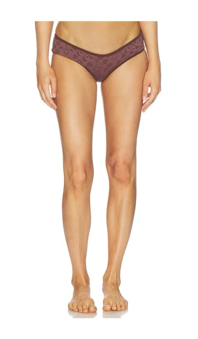 Free People Bayside Frankie Hipster Bikini Bottom In Brown