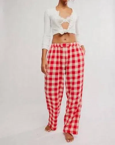 Free People Be Mine Pants In Atlas Red Combo