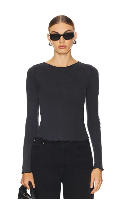 Free People Be My Baby Long Sleeve In Black
