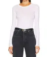 Free People Be My Baby Long Sleeve Knit Top In White