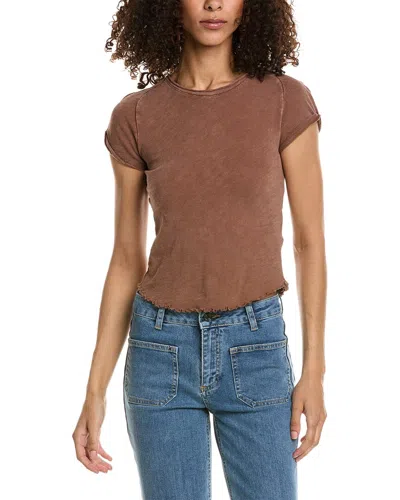 Free People Be My Baby T-shirt In Brown