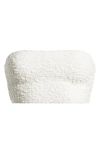 Free People Bea Smocked Bandeau Bra In White