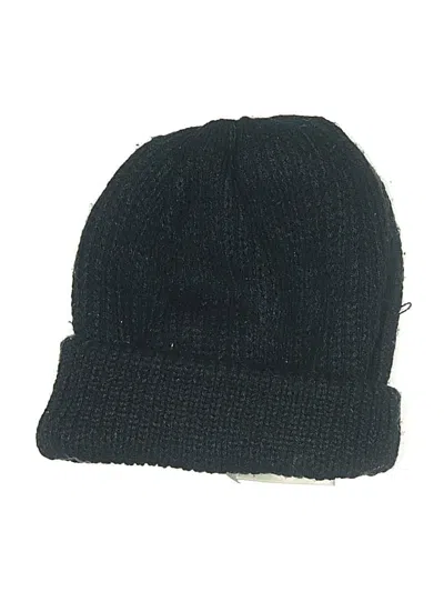 Pre-owned Free People Beanie Hat In Black