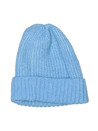 Pre-owned Free People Beanie Hat In Blue