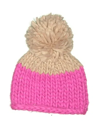 Pre-owned Free People Beanie Hat In Pink