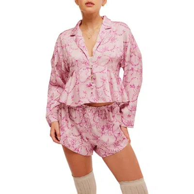 FREE PEOPLE FREE PEOPLE BEAUTY SLEEP SHORT PAJAMAS