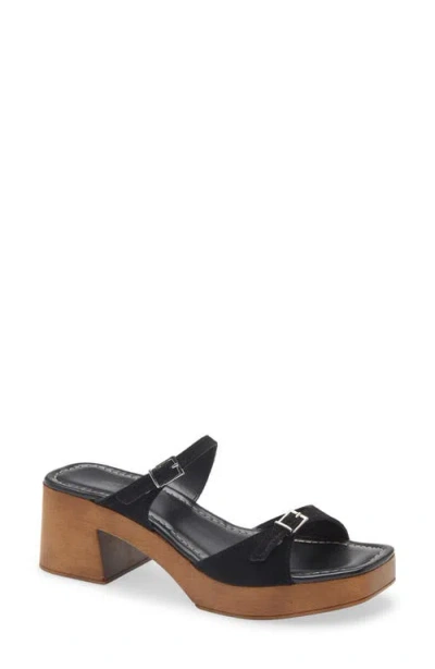 Free People Beck Slide Sandal In Black