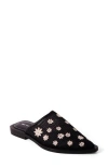 Free People Becky Daisy Pointed Toe Mule In Black