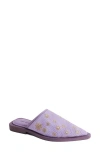 Free People Becky Daisy Pointed Toe Mule In Stormy Lavender