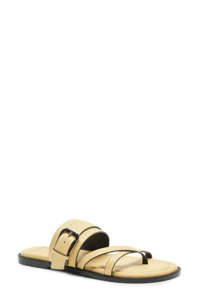 Free People Belted Cross Strap Slide Sandal In Multi