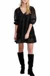 Free People Berlin Trapeze Embroidered Semi Sheer Lace Slip Mini Dress In Black In Black