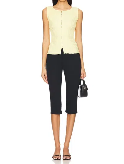 Free People Bette Super Slim Capri Pants In Black