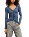 Free People Big Love Cardigan In Blue
