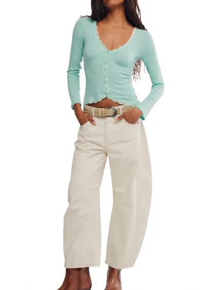 Free People Big Love Cardigan In Local Sea In Neutral