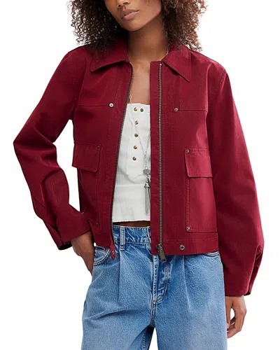 FREE PEOPLE BLAIR FAUX SUEDE JACKET