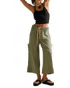 Free People Blanche Pants In Original Combo In Green