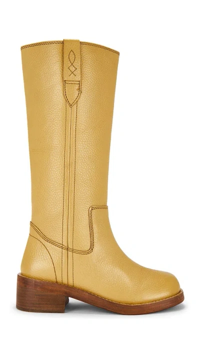 Free People Blaze Pull On Boot In Yellow