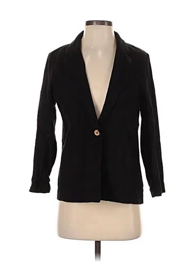 Pre-owned Free People Blazer Jacket In Black