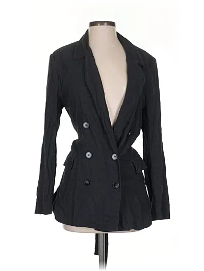 Pre-owned Free People Blazer Jacket In Black