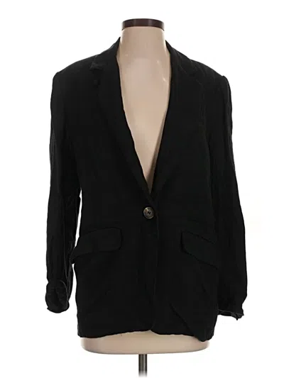 Pre-owned Free People Blazer Jacket In Black