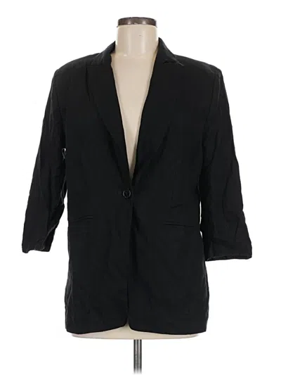 Pre-owned Free People Blazer Jacket In Black
