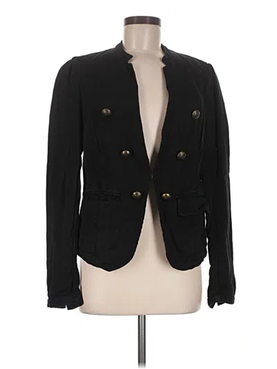 Pre-owned Free People Blazer Jacket In Black