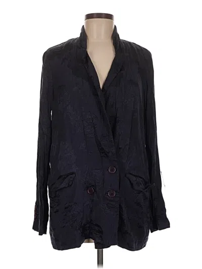 Pre-owned Free People Blazer Jacket In Black