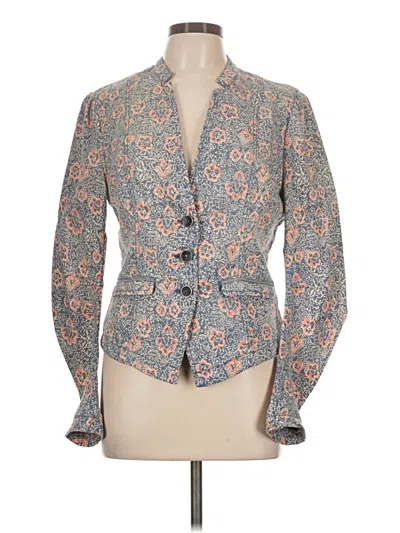 Pre-owned Free People Blazer Jacket In Blue