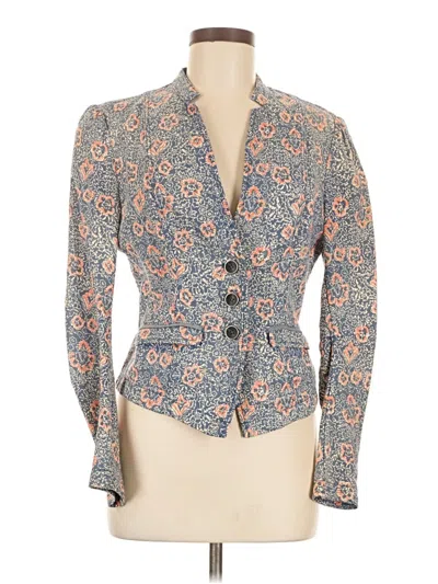 Pre-owned Free People Blazer Jacket In Blue