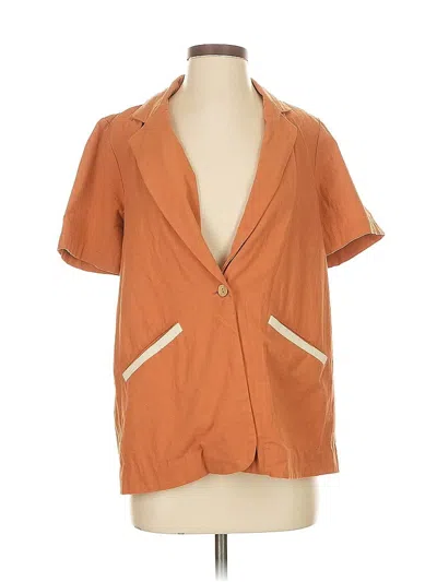 Pre-owned Free People Blazer Jacket In Brown